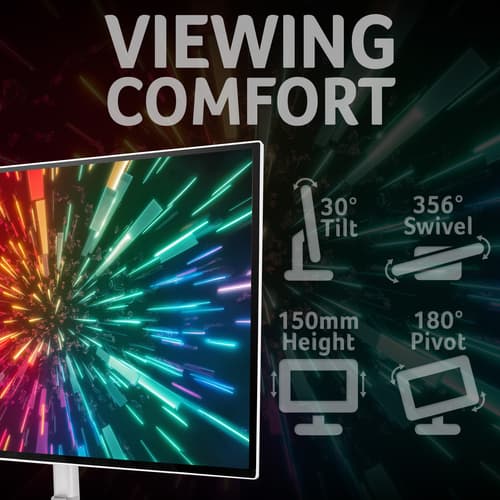 Acer CE270UX QD-OLED Monitor - 26.5 Quad HD (2560x1440), QD-OLED, 240Hz, 0.03ms, FreeSync Premium, HDR10, White" — view 8