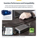 StarTech.com 4-Port USB-C Charger, 240W Total, Single Port 140W EPR - Power adapter - with surface mount bracket - 240 Watt - 5 A - Power Delivery 3.1 - 4 output connectors (24 pin USB-C) thumbnail 16