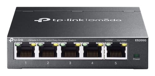 TP-Link Omada ES205G V1 - Switch - Managed - 5 x 10/100/1000Base-T - desktop, wall-mountable