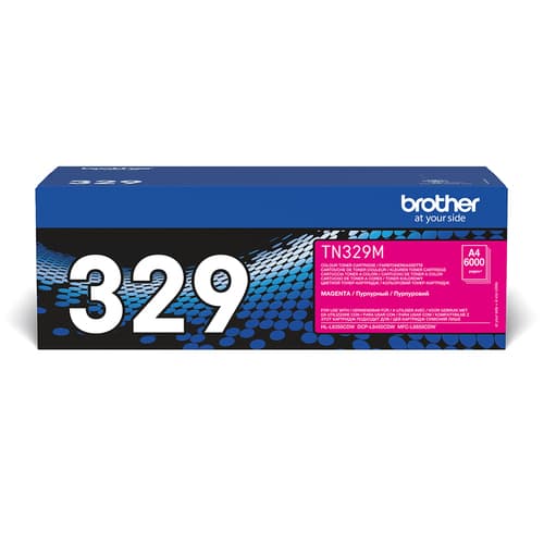 Brother TN329M - Magenta - original - toner cartridge - for Brother DCP-L8450CDW, HL-L8350CDW, HL-L8350CDWT, MFC-L8850CDW