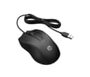 HP 105 - Mouse - right and left-handed - optical - 3 buttons - wired - USB-A - black - Smart Buy thumbnail 2
