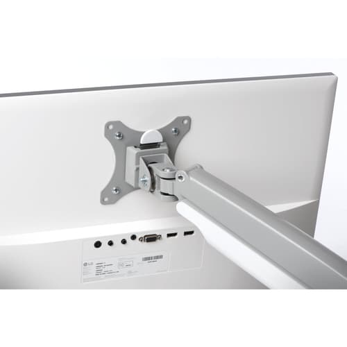 Kensington SmartFit One-Touch Dual Monitor Arm - Mounting kit - adjustable arm - for 2 monitors - metal - silver grey - screen size: 13"-32" - C-clamp, grommet, desk-mountable — view 12