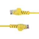 StarTech.com - Patch cable - RJ-45 (M) to RJ-45 (M) - 3.6 mm - UTP - CAT 5/5e/6 - IEEE 802.3bt - halogen-free, snagless, straight - yellow thumbnail 3