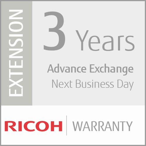 Ricoh Scanner Service Program 3 Year Extended Warranty for Ricoh Desktop Scanners - Extended service agreement (extension) - replacement - 3 years - shipment - 8x5 - response time: NBD - for Ricoh ScanSnap iX1400, iX1500, iX1600, iX500, ScanSnap iX1300, i