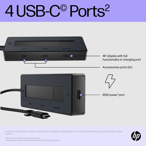 HP 4K USB-C MULTIPORT HUB — view 9