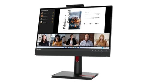 Lenovo ThinkCentre Tiny-in-One 22 Gen 5 - LED monitor - 22" (21.5" viewable) - 1920 x 1080 Full HD (1080p) @ 60 Hz - IPS - 250 cd/m� - 1000:1 - 4 ms - HDMI, DisplayPort - speakers - raven black — view 13