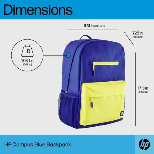HP CAMPUS BLUE BACKPACK — view 5