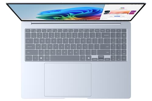 Samsung Galaxy Book4 Edge - Snapdragon X Elite - X1E-84-100 / up to 4.2 GHz - Win 11 Pro - Qualcomm Adreno - 16 GB RAM - 1 TB SSD eUFS - 16" AMOLED touchscreen 2880 x 1800 (WQXGA+) @ 120 Hz - Bluetooth, Wi-Fi 7 - sapphire blue — view 3