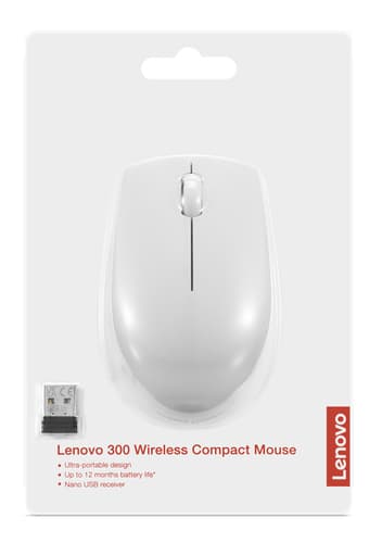 *Non Cancellable/Non Returnable (NCNR)* LENOVO 300 WIRELESS MOUSE GREY — view 6