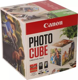 Canon Photo Cube Creative Pack - Glossy - 2-pack - black, colour (cyan, magenta, yellow) - original - green - ink cartridge / paper kit - for PIXMA TS5150, TS5151