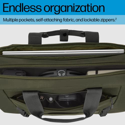 HP - Notebook carrying case - modular - 15.6" - grey, green — view 7