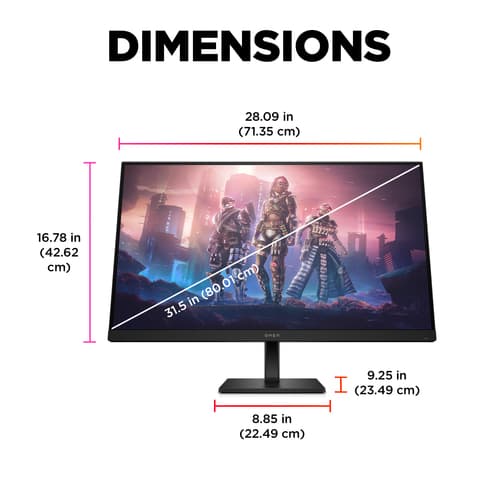 OMEN by HP 31.5 inch QHD 165Hz Gaming Monitor - OMEN 32q — view 30