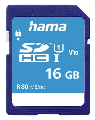 Hama 00124134 memory card 16 GB SDHC UHS-I Class 10 — view 1
