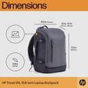 HP Travel - Notebook carrying backpack - up to 15.6" - iron grey - for Victus by HP Laptop 15, Laptop 15s, Pavilion x360 Laptop, Pro x360