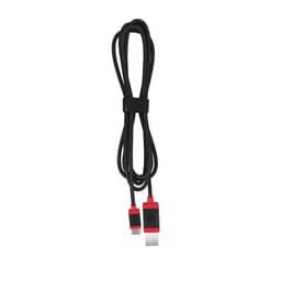 CHERRY - USB cable - USB (M) to 24 pin USB-C (M) - USB 2.0 - 1.5 m - braided cable - black