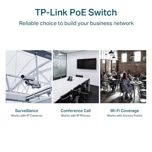 TP-Link JetStream TL-SG1218MPE - Switch - smart - 16 x 10/100/1000 (PoE+) + 2 x Gigabit SFP - rack-mountable - PoE+ (192 W) - AC 100 - 240 V — view 9