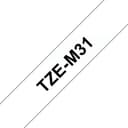 Brother TZe-M31 - Black print on premium matte clear - Roll (1.2 cm x 8 m) laminated tape - for Brother PT-D210, D600, H110, P-Touch PT-1880, E310, H110, P900, P-Touch Cube Plus PT-P710 thumbnail 1