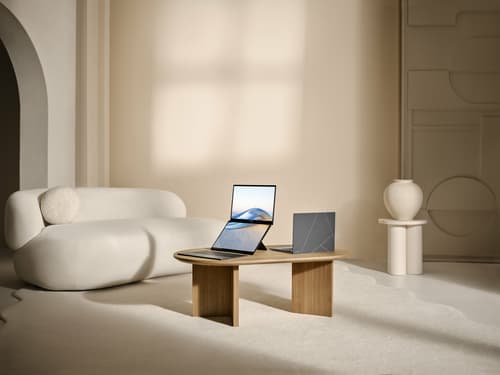 ASUS Zenbook Duo OLED UX8406CA-QL135W - 180-degree hinge design - Intel Core Ultra 7 - 255H / up to 5.1 GHz - Evo - Win 11 Home - Arc Graphics 140T - 16 GB RAM - 1 TB SSD NVMe - 14" OLED touchscreen 1920 x 1200 @ 120 Hz - Wi-Fi 7, Bluetooth - inkwell grey — view 19
