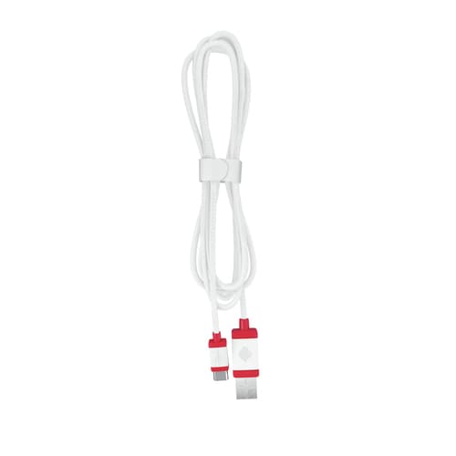 CHERRY - USB cable - USB (M) to 24 pin USB-C (M) - USB 2.0 - 1.5 m - braided cable - white