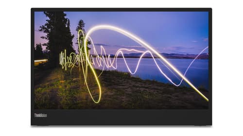 Lenovo ThinkVision M15 - LED monitor - 15.6" - portable - 1920 x 1080 Full HD (1080p) @ 60 Hz - IPS - 250 cd/m� - 1000:1 - 6 ms - 2xUSB-C - raven black - Campus
