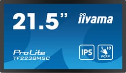 iiyama ProLite TF2238MSC-B1 - LED monitor - 21.5" - open frame - touchscreen - 1920 x 1080 Full HD (1080p) - IPS - 600 cd/m� - 1000:1 - 5 ms - HDMI, DisplayPort - black, matte