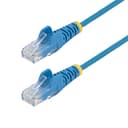 StarTech.com - Patch cable - RJ-45 (M) to RJ-45 (M) - 3.6 mm - UTP - CAT 5/5e/6 - IEEE 802.3bt - halogen-free, snagless, straight - blue thumbnail 1