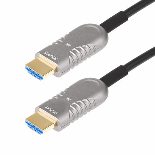 StarTech.com 30ft (9.1m) HDMI 2.1 Hybrid Active Optical Cable (AOC), CMP, Plenum Rated, Ultra High Speed HDMI Fiber Optic Cable, 48Gbps, 8K 60Hz/4K 120Hz, HDR10+/FRL/TMDS/eARC - CMP In Wall HDMI 2.1/2.0 Cord (8K-A-30F-HDMI-CABLE) - Ultra High Speed - HDMI cable - HDMI male to HDMI male - 9.1 m - hybrid copper/fibre optic - black - 4K120Hz support, 4K60Hz support, 8K60Hz support, Active Optical Cable (AOC)