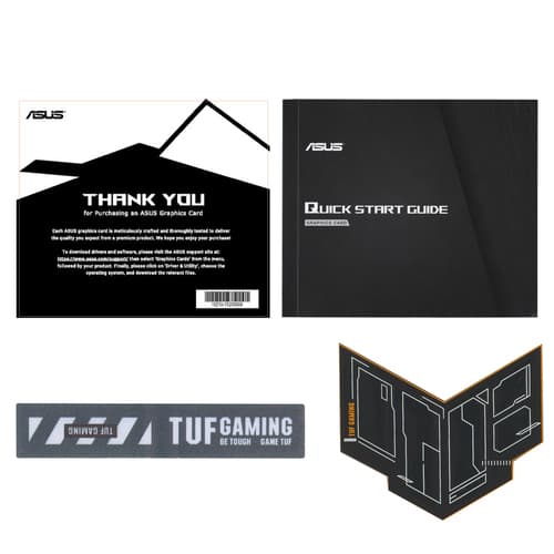 ASUS TUF Gaming Radeon RX 9060 XT 16GB - OC Edition - graphics card - Radeon RX 9060 XT - 16 GB GDDR6 - PCI Express 5.0 - HDMI, 2 x DisplayPort - box — view 12