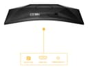 AOC Basic-line CU34B3E - B3 Series - LED monitor - curved - 34" - 3440 x 1440 WQHD @ 120 Hz - VA - 300 cd/m� - 3500:1 - HDR10 - 1 ms - HDMI, DisplayPort - black thumbnail 4