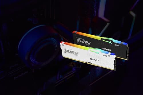 Kingston FURY Beast - DDR5 - module - 32 GB - DIMM 288-pin - 2800 MHz / PC5-44800 - CL36 - 1.25 V - unbuffered - on-die ECC - black — view 10