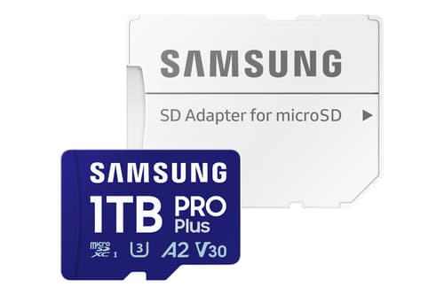 Samsung PRO Plus MB-MD1T0SA - Flash memory card (microSDXC to SD adapter included) - 1 TB - A2 / Video Class V30 / UHS-I U3 - microSDXC UHS-I — view 4