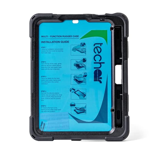techair Xventur - Protective case for tablet - rugged - silicone, polycarbonate - black - 8.3" - for Apple iPad mini (6th generation), A17 Pro Wi-Fi, A17 Pro Wi-Fi + Cellular