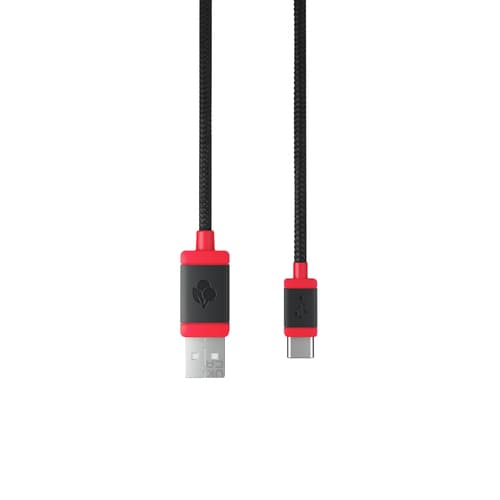 CHERRY - USB cable - USB (M) to 24 pin USB-C (M) - USB 2.0 - 1.5 m - braided cable - black — view 3
