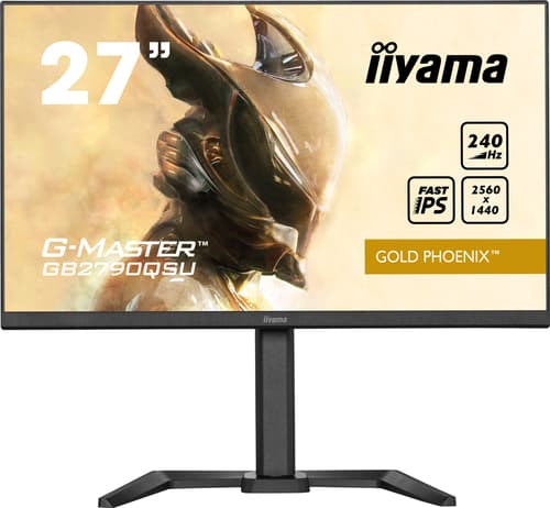 iiyama G-MASTER GB2790QSU-B5 - LED monitor - 27" - 2560 x 1440 QHD @ 240 Hz - Fast IPS - 400 cd/m� - 1000:1 - 1 ms - HDMI, DisplayPort - speakers - black, matte