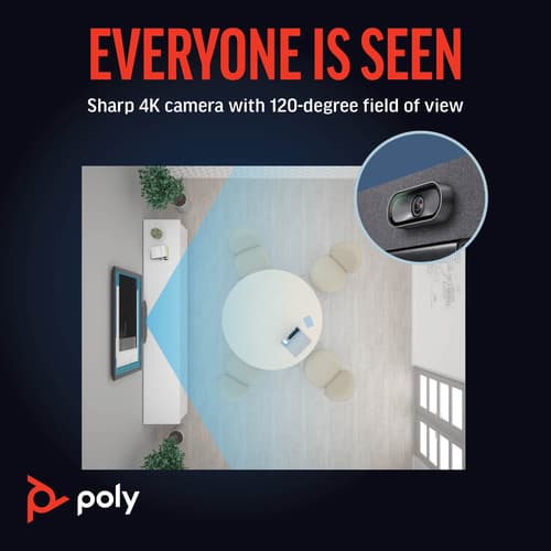 Poly Studio R30 - Personal video bar - Zoom Certified, Certified for Microsoft Teams - sand — view 7