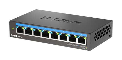 D-Link DMS-108 - switch - 8 ports - unmanaged — view 3