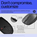HP 715 - Mouse - multi-device, rechargeable - 7 buttons - wireless, wired - Bluetooth 3.0, 2.4 GHz - USB wireless receiver - black thumbnail 8