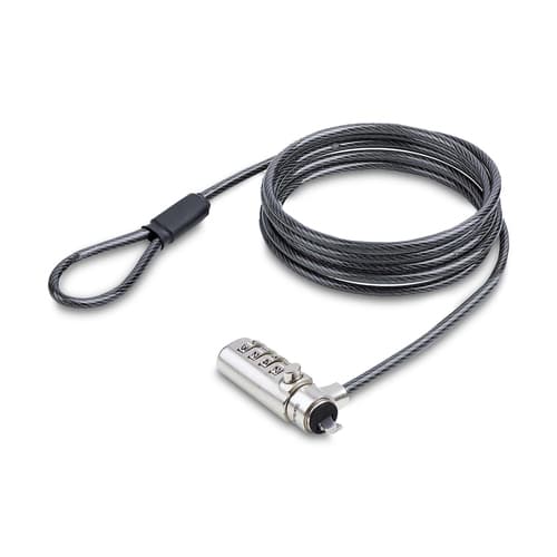 StarTech.com Slim Lock Noble Wedge Slot Compatible, 6.6ft Locking Cable - Security cable lock - 2 m - TAA Compliant