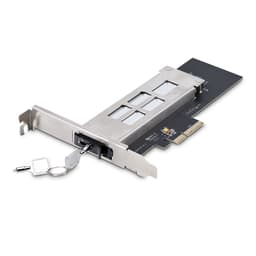 StarTech.com M.2 NVMe SSD to PCIe x4 Mobile Rack/Backplane with Removable Tray for PCI Express Expansion Slot, Tool-less Installation, PCIe 4.0/3.0 Hot-Swap Drive Bay, Key Lock - 2 Keys Included - Interface adapter - M.2 - M.2 NVMe Card / PCIe 4.0 (NVMe) - PCIe 4.0 x4 - black, silver - for StarTech.com Expansion Slot Rear Exhaust Cooling Fan with LP4 Connector (FANCASE)