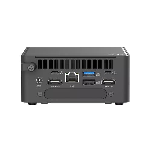 ASUS NUC 15 Pro Tall Kit RNUC15CRHU500000 - Barebone - mini PC 1 x Core Ultra 5 225H / up to 4.9 GHz - vPro - RAM 0 GB - Arc Graphics 130T - IEEE 802.11ax (Wi-Fi 6), IEEE 802.11be (Wi-Fi 7), Bluetooth 5.4, Gigabit Ethernet, 2.5 Gigabit Ethernet - black — view 5