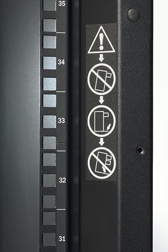 APC NetShelter SX Enclosure - Rack - black - 48U - 19" — view 9