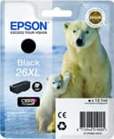 Epson 26XL - 12.2 ml - XL - black - original - blister with RF/acoustic alarm - ink cartridge - for Expression Premium XP-510, 520, 600, 605, 610, 615, 620, 625, 700, 710, 720, 800, 810, 820 thumbnail 1