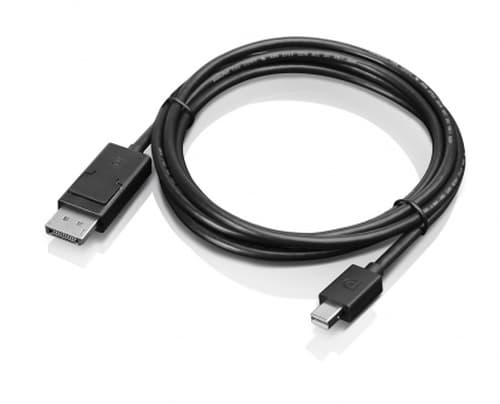 Lenovo - DisplayPort cable - Mini DisplayPort (M) to DisplayPort (M) - 2 m - for ThinkCentre M75t Gen 2, ThinkPad P51, ThinkStation P330 Gen 2, P34X, P350, P520, P620
