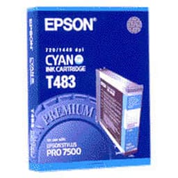 Epson T 483 - Print cartridge - 1 x cyan - for Color Proofer 7500, Stylus Pro 7500, Pro 7500 PS