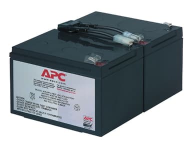 APC Replacement Battery Cartridge #6 - UPS battery - 1 x battery - Lead Acid - black - for P/N: SMC1500IC, SMT1000I-AR, SMT1000IC, SUA1000ICH-45, SUA1000I-IN, SUA1000J3W, SUA1500J3W