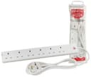 5M 6-WAY UK MAINS POWER EXTENSION thumbnail 1