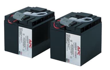 APC Replacement Battery Cartridge #55 - UPS battery - Lead Acid - 2-cell - black - for P/N: SMT2200C, SMT2200I-AR, SMT2200IC, SMT3000C, SMT3000I-AR, SMT3000IC, SUA3000I-IN