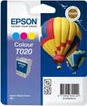 Epson T020 - Print cartridge - 1 x colour (cyan, magenta, yellow) - 360 pages - blister with RF alarm thumbnail 2