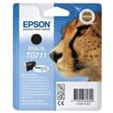 Epson T0711 - 7.4 ml - black - original - blister - ink cartridge - for Stylus DX9400, SX115, SX210, SX215, SX218, SX415, SX515, SX610, Stylus Office BX310, BX610 thumbnail 1