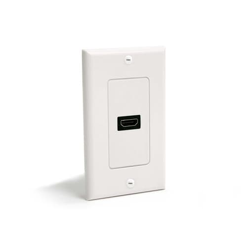 StarTech.com Single Outlet Female HDMI Wall Plate White - Wall mount plate - white - HDMIPLATE - Wall mount plate - white - for P/N: FPCEILPTBLP, FPWFXBAT, FPWHANGER, FPWTLTBAT, FPWTLTPORT, MBLTVSTNDEC, VIDWALLMNT